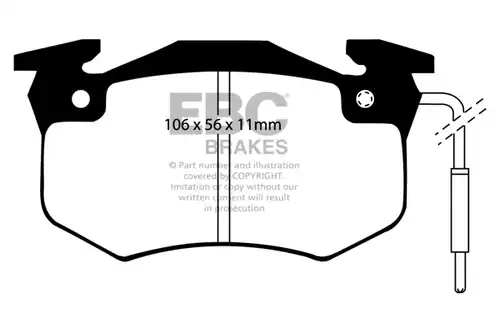 накладки EBC Brakes DP4458/2R
