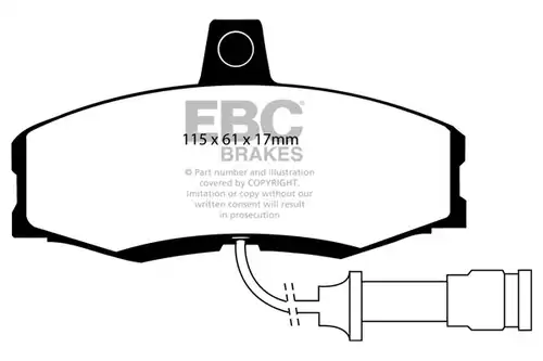накладки EBC Brakes DP455