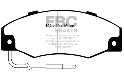 накладки EBC Brakes DP4604R
