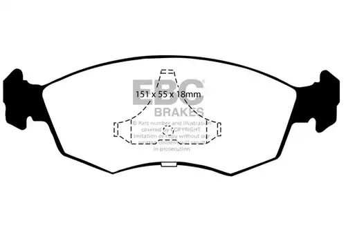 накладки EBC Brakes DP4605/2R