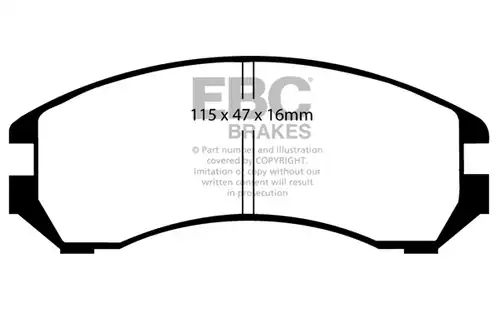 накладки EBC Brakes DP4665R