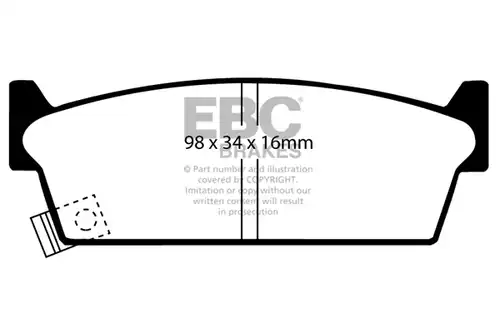 накладки EBC Brakes DP4686/2R