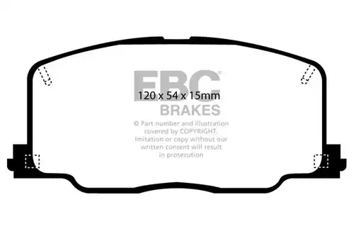 накладки EBC Brakes DP4725R