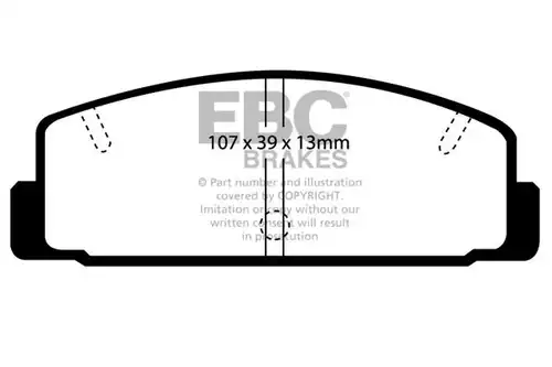накладки EBC Brakes DP4729R