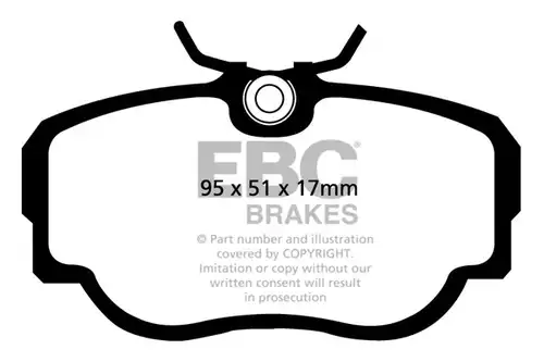 накладки EBC Brakes DP4779R