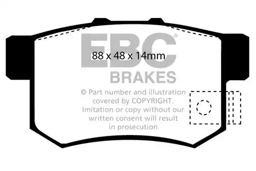 накладки EBC Brakes DP4781/2R