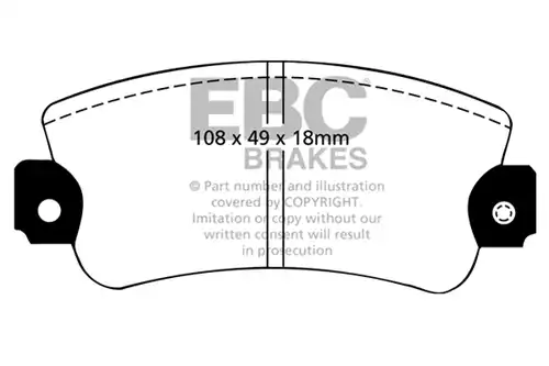 накладки EBC Brakes DP485