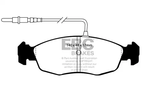 накладки EBC Brakes DP4948R
