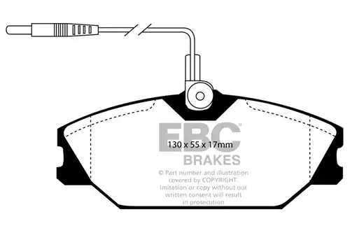накладки EBC Brakes DP4949R
