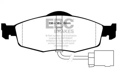 накладки EBC Brakes DP4955R
