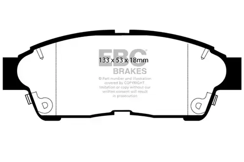 накладки EBC Brakes DP4964R