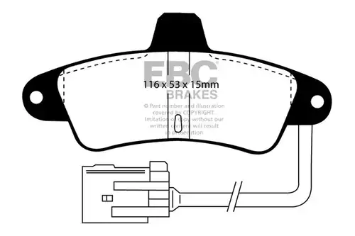 накладки EBC Brakes DP4965R