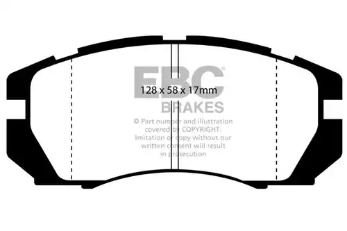 накладки EBC Brakes DP4966R