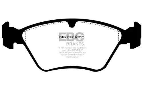 накладки EBC Brakes DP4976R