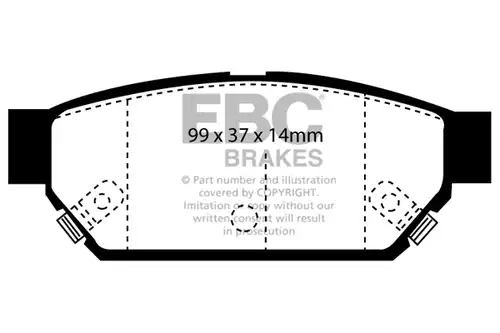 накладки EBC Brakes DP4986R