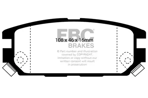 накладки EBC Brakes DP4987R