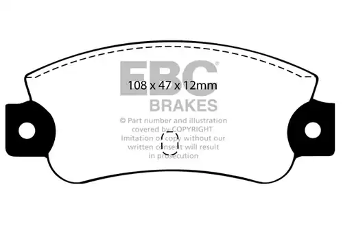 накладки EBC Brakes DP501