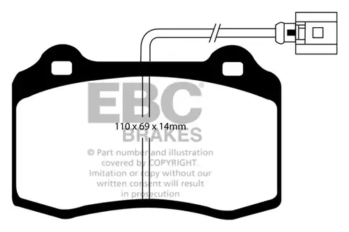 накладки EBC Brakes DP51140/2NDX