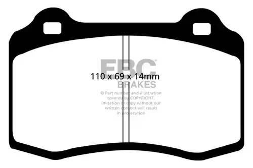 накладки EBC Brakes DP51140NDX