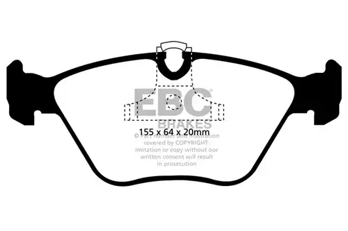 накладки EBC Brakes DP51552NDX