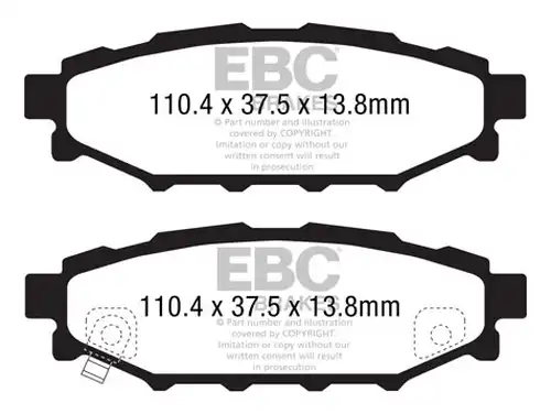 накладки EBC Brakes DP51584NDX
