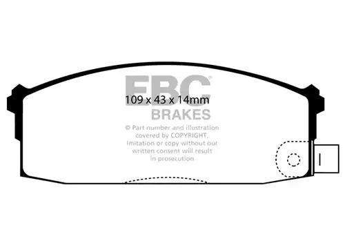 накладки EBC Brakes DP526