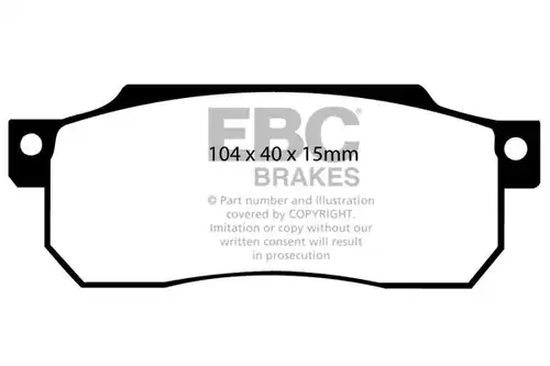накладки EBC Brakes DP529