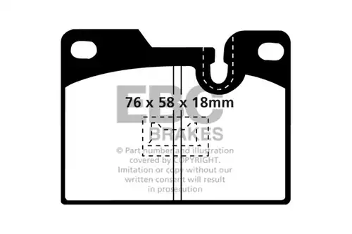 накладки EBC Brakes DP5346NDX