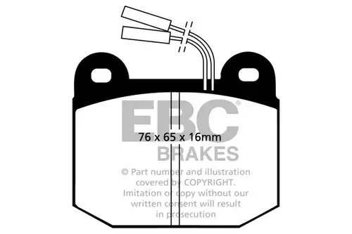 накладки EBC Brakes DP578