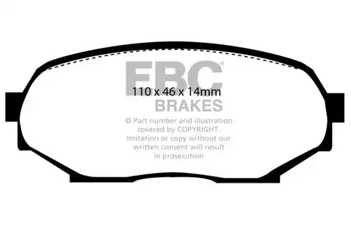 накладки EBC Brakes DP5802NDX