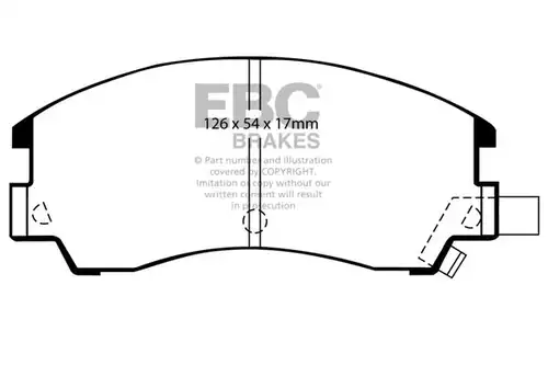 накладки EBC Brakes DP582