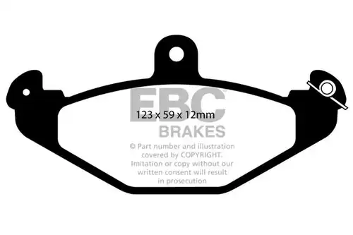 накладки EBC Brakes DP5885/2NDX