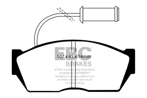 накладки EBC Brakes DP606