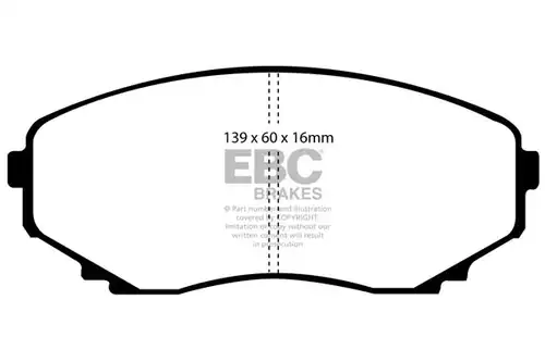 накладки EBC Brakes DP61121
