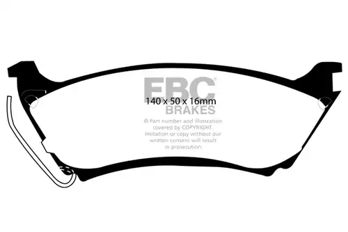 накладки EBC Brakes DP61233