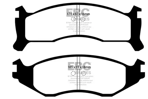 накладки EBC Brakes DP61249