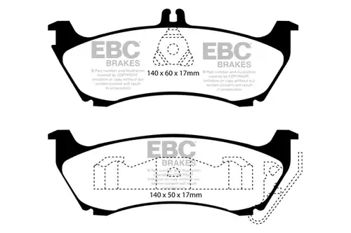 накладки EBC Brakes DP61437