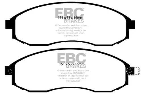 накладки EBC Brakes DP61489