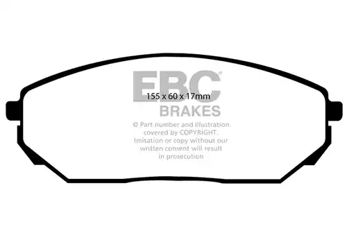 накладки EBC Brakes DP61557