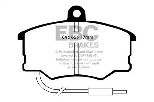 накладки EBC Brakes DP616
