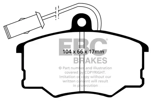 накладки EBC Brakes DP616/2