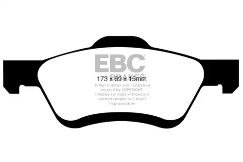 накладки EBC Brakes DP61709