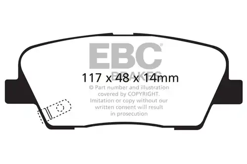 накладки EBC Brakes DP61806