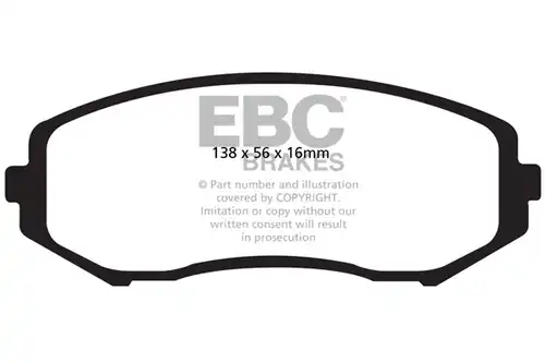 накладки EBC Brakes DP61818