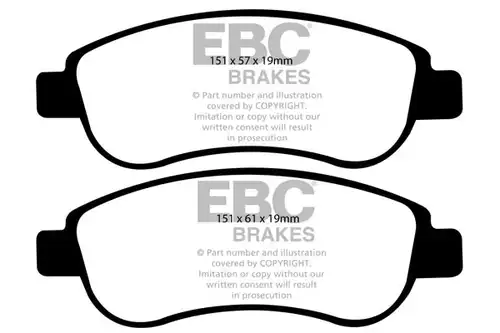 накладки EBC Brakes DP61951