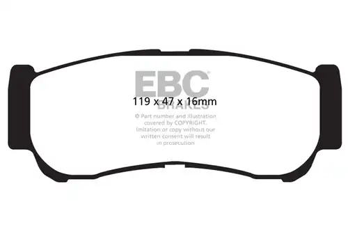 накладки EBC Brakes DP61982