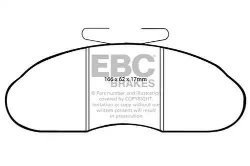 накладки EBC Brakes DP633