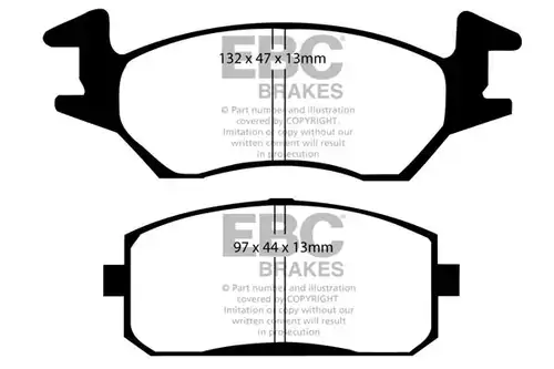 накладки EBC Brakes DP638