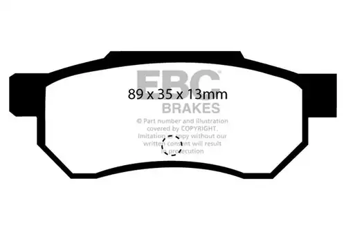 накладки EBC Brakes DP642