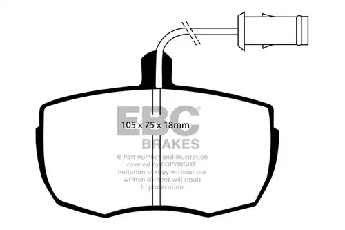 накладки EBC Brakes DP662/2